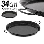 Paella Pan Valencian Paella Enamel 26 CM Easy Cleaning Long Lasting Spain