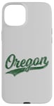 Coque pour iPhone 15 Plus Oregon Classic Varsity, style maillot de sport vintage