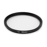 55mm UV Ultra Violet Filter Glass Lens Protector for Canon Sony Nikon Pentax