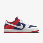 Nike Dunk Low By You UK 9 EUR 44 White Red Game Royal Blue FV9524-900