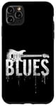 Coque pour iPhone 11 Pro Max Musique Blues pour guitare électrique vieilli