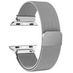 Milanese Loop för apple watch Band 44mm Ultra 2 49mm 45mm 41mm 40mm Metallarmband för apple watch Remserie 9 8 7 6 5 4 SE silver 1 42mm 44mm 45mm 49mm