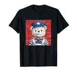 Full Steam Ahead Funny Teddy Bear in Sailor Outfit T-Shirt