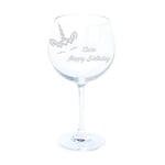 Chichi Gifts Personalised Gin Copa Glass With Unicorn - Add Name and Message