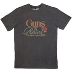 Guns N' Roses Unisex Stone Wash T-Shirt: California 1985 (XX-Large)