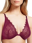 Passionata Womens Georgia Plunge Bra currant - Purple Polyamide - Size 32C