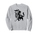 Cowboy cat, funny western, cat lover Sweatshirt