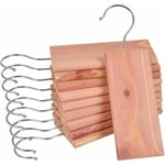 Choyclit - 10 blocs de bois de cèdre suspendus, anti mites en bois naturel pour armoires, tiroirs, placards, sans produits chimiques, 10 pièces