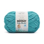 Bernat Baby Blanket BB Baby Teal Yarn - 1 paquet de 300 g - Polyester - #6 Super Bulky - 220 yards - Knitting/Crochet