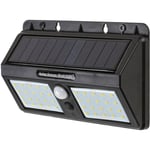 Applique solaire Ostrava IP44 2,4W 225lm 4000K led capteur lampe solaire noir Rabalux