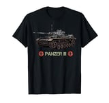 Vintage World War 2 German Tank Panzer 3 WW2 gift T-Shirt