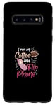 Coque pour Galaxy S10 Coffee Addict Latte Lovers 90S Téléphone portable vintage à clapet