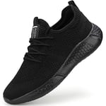 Basket Jogging Sneakers Hommes Chaussure de Course Trainer Tennis Sport Homme Gym Fitness Ourdoor Running Noir 46