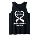 Heart Disease Awareness Keep The Beat Valentines Tank Top