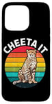 Coque pour iPhone 15 Pro Max Cheeta It Graphique Fast Cheetah Wildlife Runner