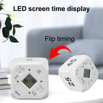 Cube Flip Timer Easy 5 15 25 45 Min Portable Multi Use Modes