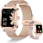 Montre Connectée Pour Femme, Appel Et Réponse, Montre Intelligente Avec Assistant Vocal, Moniteur De Fréquence Cardiaque/Pression Artérielle/Spo2, 1,59"" Hd Fitness Tracker Pour Iphone.[G1287]