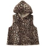 Tocoto Vintage Animal Print Fur Väst Brown | Brun | 4 years