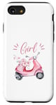 iPhone SE (2020) / 7 / 8 Cute Scooter Girl Art For Women Kids Scooter Life Lover Case