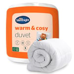 Silentnight Warm & Cosy Single 13.5 Tog Winter Duvet – Extra Warm Thick Heavyweight Cosy Winter Quilt Duvet Ideal for Cold Nights – Hypoallergenic and Machine Washable - Single - 125x200cm