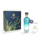 Mermaid Gin Seagrass Gift Set - Smooth Yet Complex, Refreshing & Invigorating London Dry Gin - Vegan & Gluten Free, 50cl