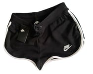 Nike Womens Black Heritage Shorts Size UK Small 29.5 - 30" Waist   AR2414-010