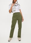 Tu Khaki Straight Leg Utility Trousers 10 female