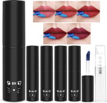 Prreal Lip Stain 5 Colors, Peel off Lip Stain Lip Tint,Tattoo Colored Lip Gloss,