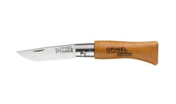 Fällkniv i kolstål, trähandtag - Opinel - 3,5 cm