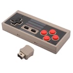 Manette de Jeu Pad Sans Fil pour Nintendo NES Mini Jeu Console Classique Gris