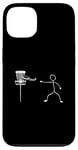 Coque pour iPhone 13 Disque Golf Player Sports Lover Funny Stickman Jeu de plein air