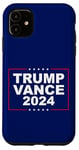 Coque pour iPhone 11 T-SHIRT TRUMP VANCE 2024 REPUBLICAIN TICKET PRÉSIDENTIEL