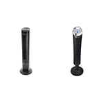 Honeywell Comfort Control Tower Fan (3 Speed Settings, Oscillating 110°, Timer Function, Remote Control, Easy to Use Controls) HO-5500 & QuietSet Tower Fan HY254