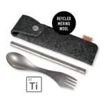 Light My Fire Spork´n Straw Kit Titanium Titanium, ONESIZE