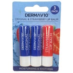 DermaV10 Lip Balm - 3 Pack