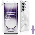 2 Pièces Protection Ecran Pour Oppo Reno 12, 1 Pièces Caméra Arrière Protecteur,Transparent Hd, Tactile Sensible, Protection En Tpu Flexible[Bhm045057]