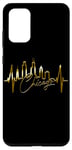 Coque pour Galaxy S20+ Chicago Skyline Battement de Cœur ÉTATS-UNIS J'aime Chicago