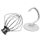 Kitchenaid Stand Mixer Tools 4.5QT Wire Whisk And Dough Hook For Artisan KSM150