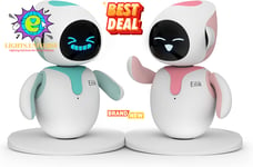 ENERGIZE LAB Eilik – Cute Robot Pets for Kids and Adults,Companion(Blue + Pink )