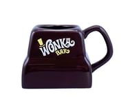 OFFICIAL WILLIE WONKA CHOCOLATE CHUNK SHAPED 3D COFFEE MUG CUP NEW IN GIFT BOX