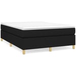 Sommier à lattes de lit, 140x190 cm, Sommier pour lit adulte noir tissu uop50499 Maisonchic