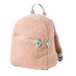 Nattou Sac à Dos en tissu doux, Petit sac à dos avec fermeture éclair pour les jeunes enfants, 23 cm, Lapidou, Polyester, Rose