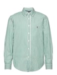 Ralph Lauren Kids Plaid Cotton Poplin Shirt Grön