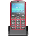 Doro 1880 6,1 cm (2.4") 113,7 g Rouge Téléphone d'entrée de gamme