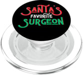 Le personnel de chirurgie de l'hôpital de chirurgien préféré du Père Noël Dr. Doctor PopSockets PopGrip pour MagSafe