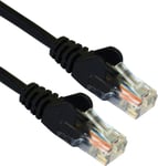 1M Cat5e RJ45 Network Internet Ethernet Cable LAN Patch UTP 26AWG CCA Lead Black