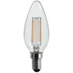 Fox Light - ampoule led flamme E14 4W 3000K filament 470LUMENS