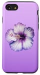 iPhone SE (2020) / 7 / 8 Aesthetic Hawaiian flower Purple Hibiscus Flowers Girl Case