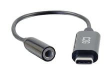 C2G USB C to 3.5mm Audio Adapter - USB C to AUX Cable - USB C to Headphone Jack - USB-C till uttagsadapter för hörlurar