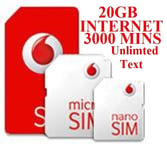 OFFICIAL VODAFONE PAY AS YOU GO SIM CARD 3g & 4g SIM CARD VODA SIM